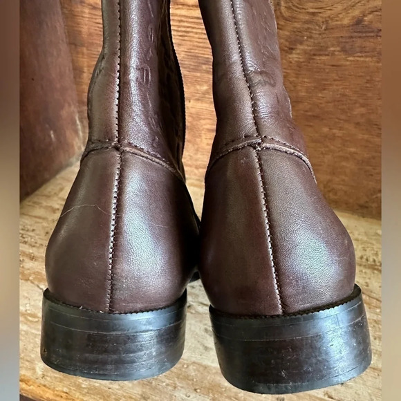 NWOB Women’s ETIENNE AIGNER 8 LEATHER Tall Riding Boots - Picture 12 of 12